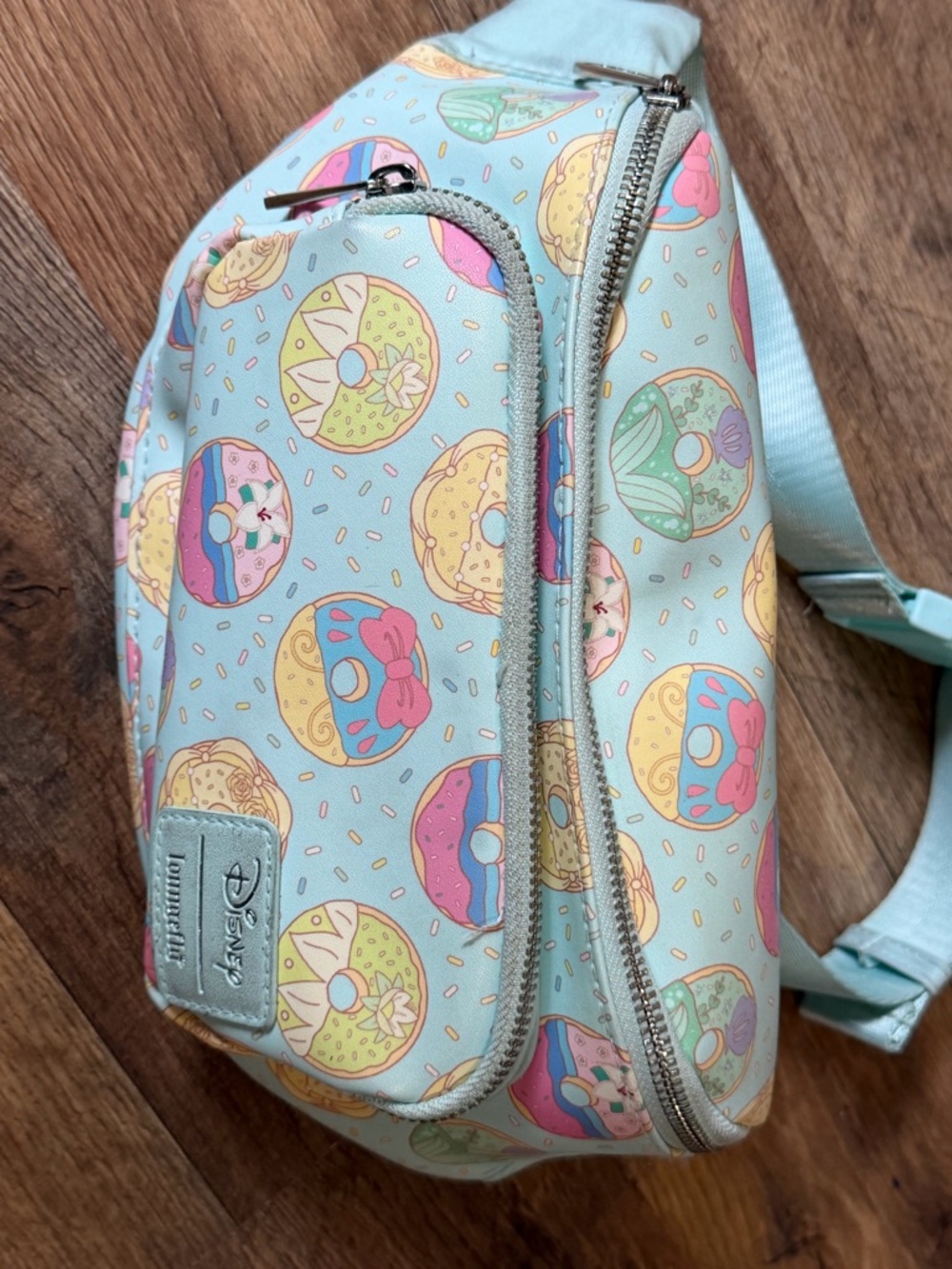 Loungefly Pastel Donut Print Light Blue Crossbody Bag